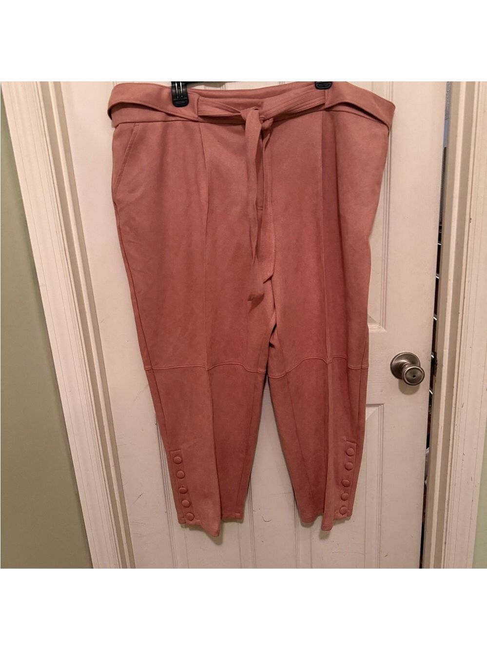 Ryegrass Suede Pantsuit Dusty Rose Western Plus Size 22W 3X - Picture 5 of 9